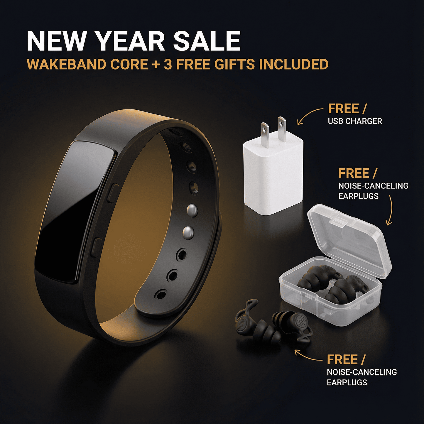 WakeBand - Silent Alarm Wake-Up Wristband