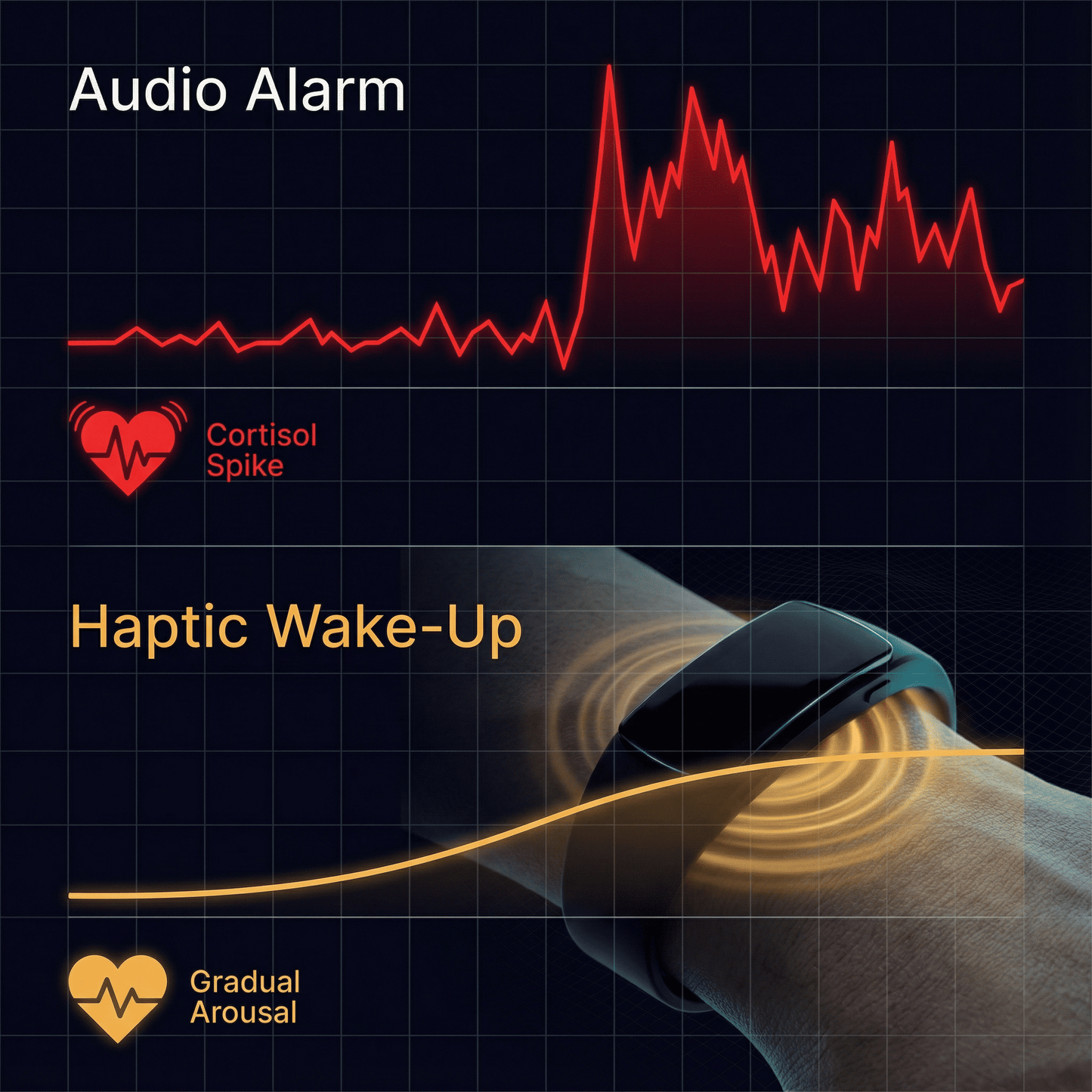 WakeBand - Silent Alarm Wake-Up Wristband