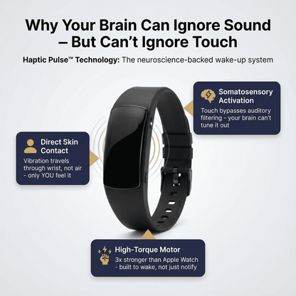 WakeBand - Silent Alarm Wake-Up Wristband